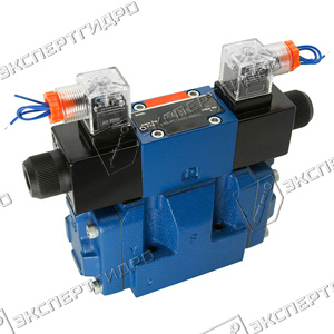 4WEH10E4X/6EW230N9ETK4/B10 - Гидрораспределитель с электроуправлением Ду10 схема E (44), напряжение W230, каналы управления ET - X и Y - внутренние