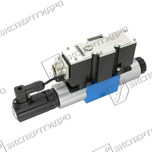 4WREE6E32-2X/G24K31/A1V - Пропорциональный распределитель с обратной связью по положению золотника со встроенным усилителем Ду6, A1 = ±10 В, номинальный расход 32 л/мин, схема E