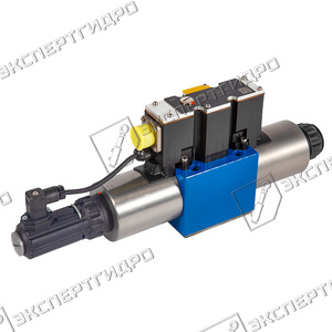 4WREE10E50-2X/G24K31/A1V - Пропорциональный распределитель с обратной связью по положению золотника со встроенным усилителем Ду10, A1 = ±10 В, номинальный расход 50 л/мин, схема E